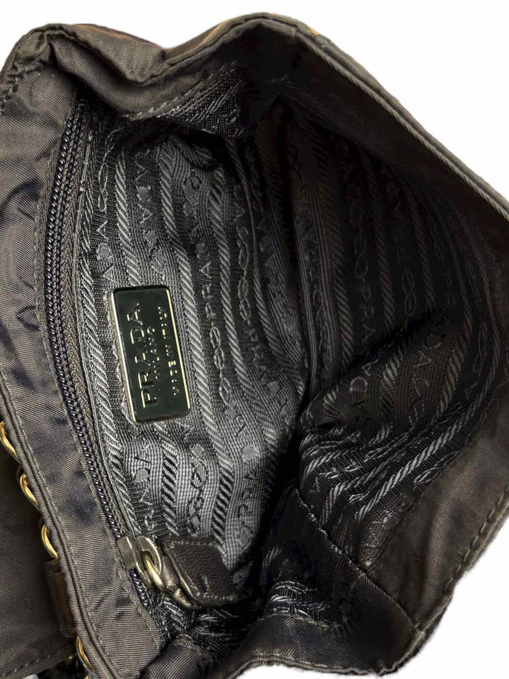 Prada Mini Tessuto Catena Crossbody