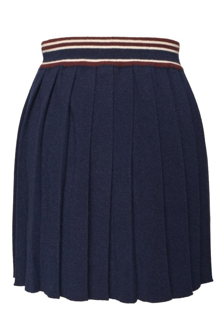 Miu Miu Size 38 2024 Flounces Wool & Cashmere Mini Skirt