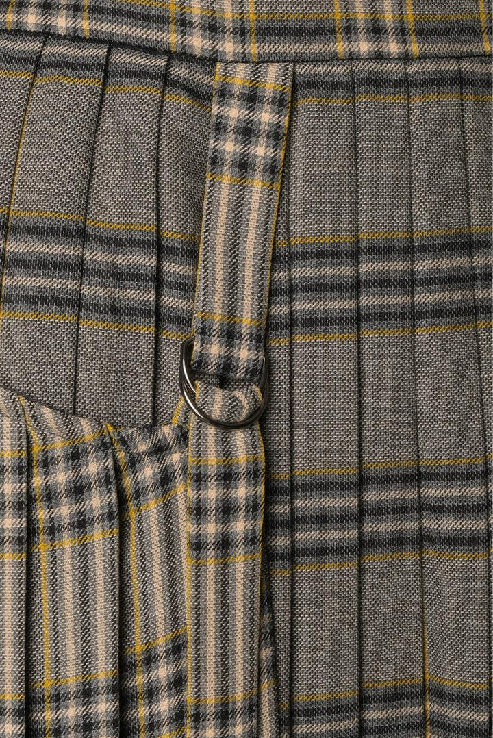 Joseph Size 38 Beck Checked Wool Wrap Skirt