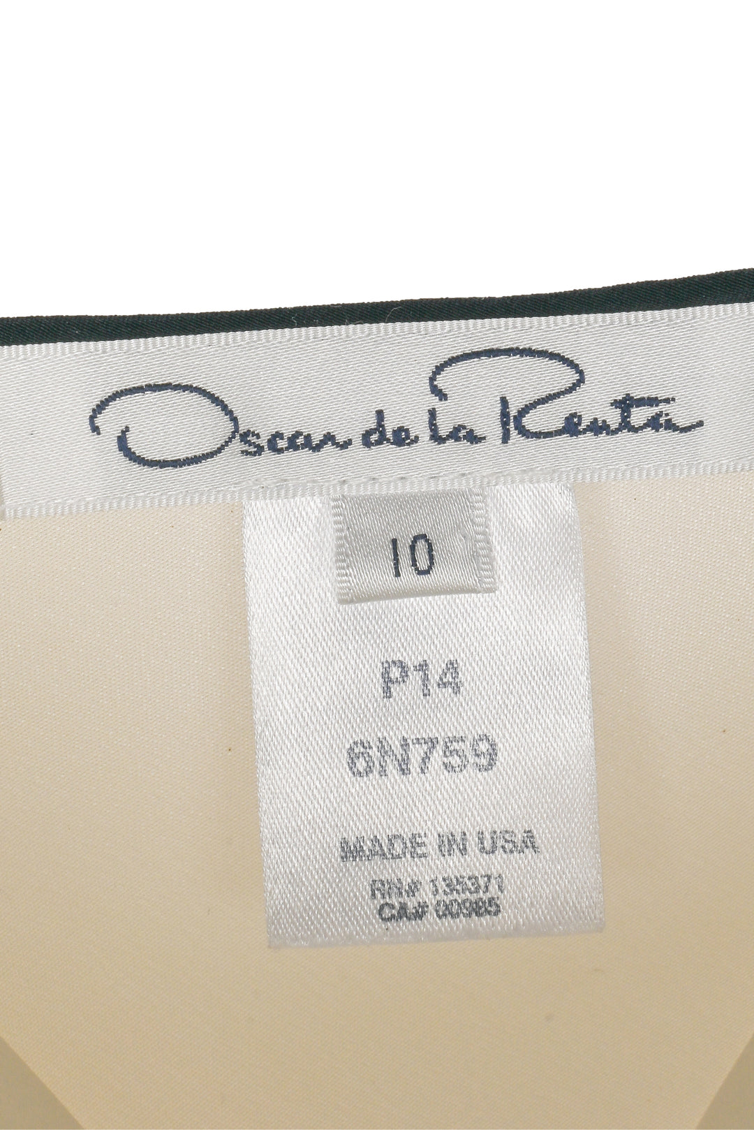 Oscar De La Renta Size 10 Bow Long Sleeve Silk Tops