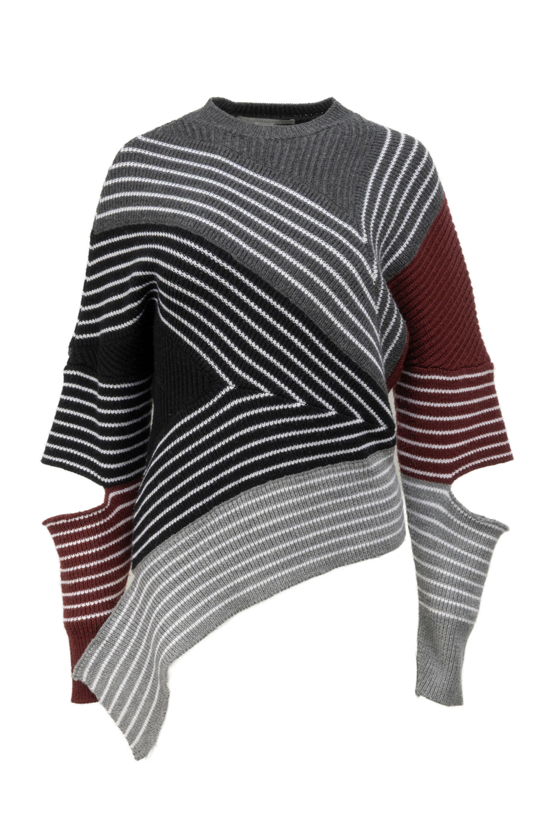 Stella Mccartney Size 42 Striped Wool Sweater