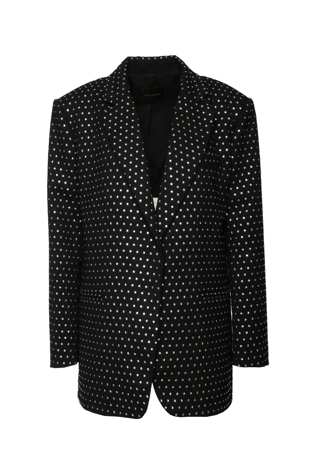 The Andamane Size 8 Guia Oversized Crystal Embellished Blazer