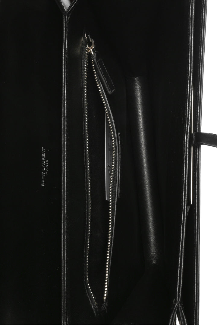 Saint Laurent 2017 Leather Top Handle Babylone Satchel