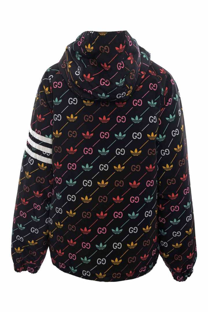 Gucci x Adidas Size 44 Logo Printed Windbreaker Jacket