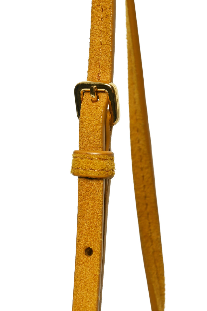 Miu Miu Embossed Suede Pouch Shoulder Bag