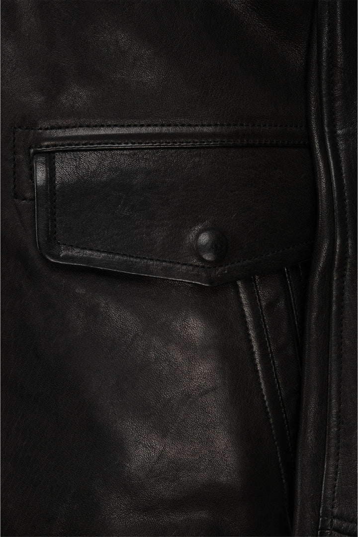 Tom Ford Size 40 Men's Lambskin Leather Collared Jacket