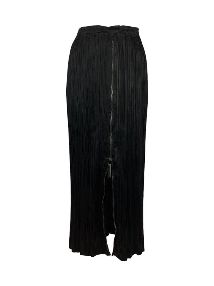 Issey Miyake Size S Front Zipper Pleated Skirt