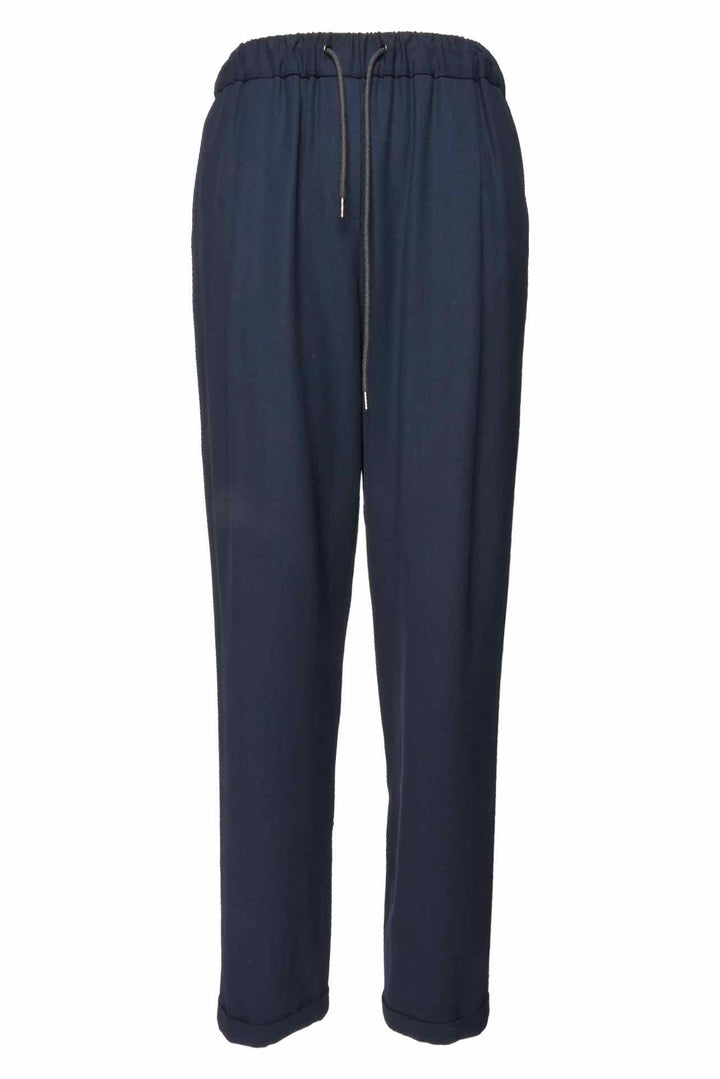 Fabiana Filippi Size M Monili Trim Wool Blend Pants