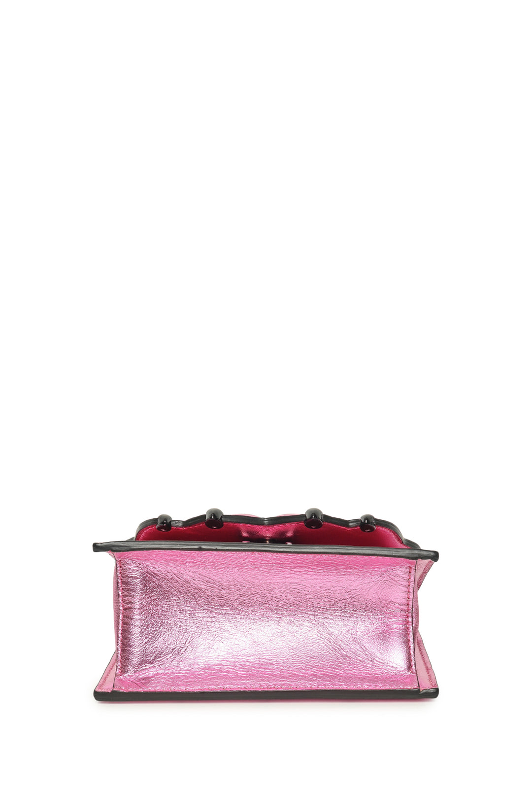 Marco De Vincenzo Griffe Metallic Leather Paw-Shaped Crossbody