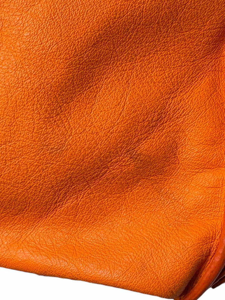 Balenciaga Large Orange Leather Tote Purse