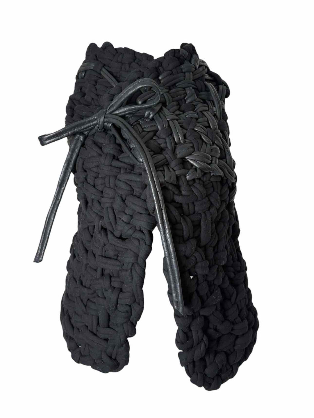 Monarc 1 Size OS Woven Knit Vest w/Leather Vest