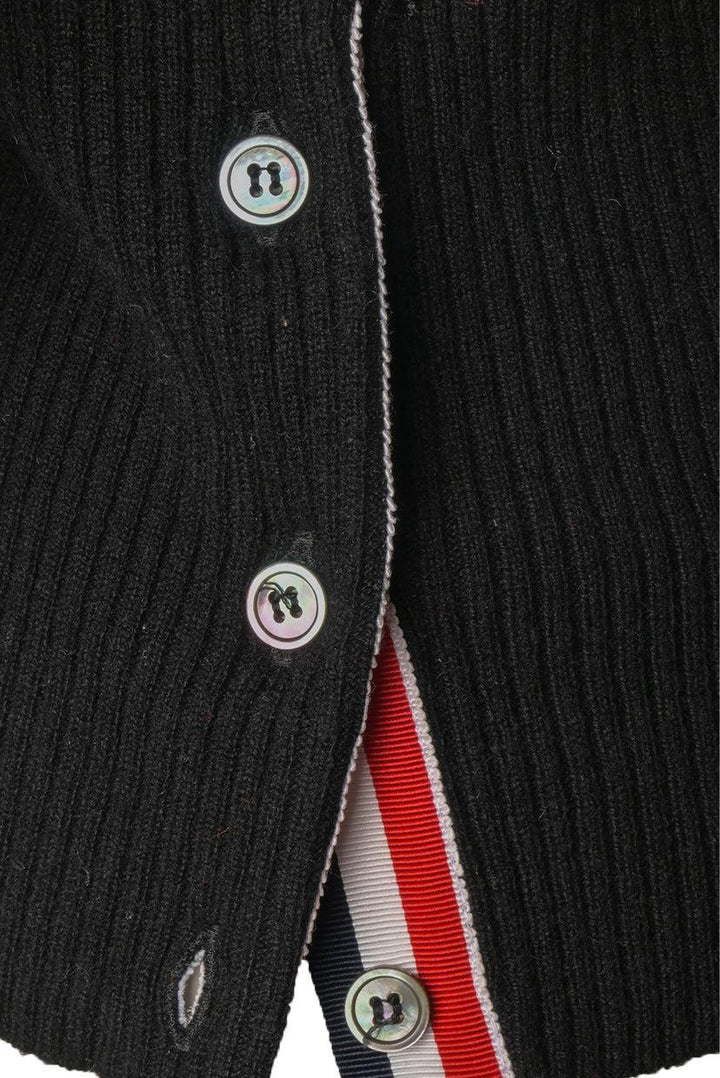 Thom Browne Size 1 Floral Intarsia Cashmere Cardigan