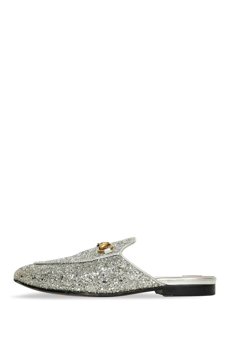 Gucci Size 36 Princetown Glitter Slippers