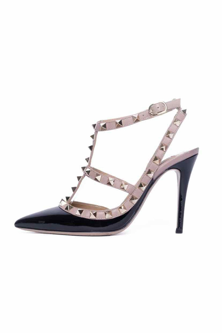 Valentino Size 35.5 Rockstud T-Strap Pumps