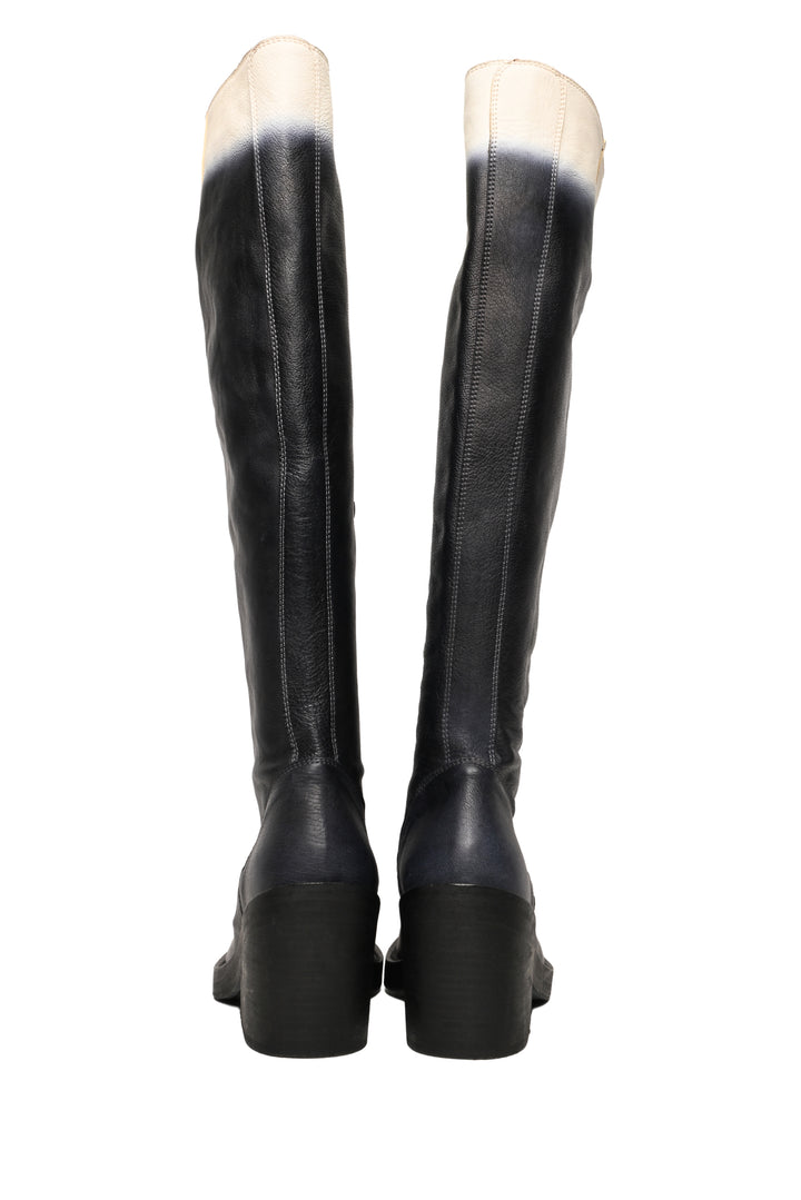 Ann Demeulemeester Size 39 Gradient Knee High Boots
