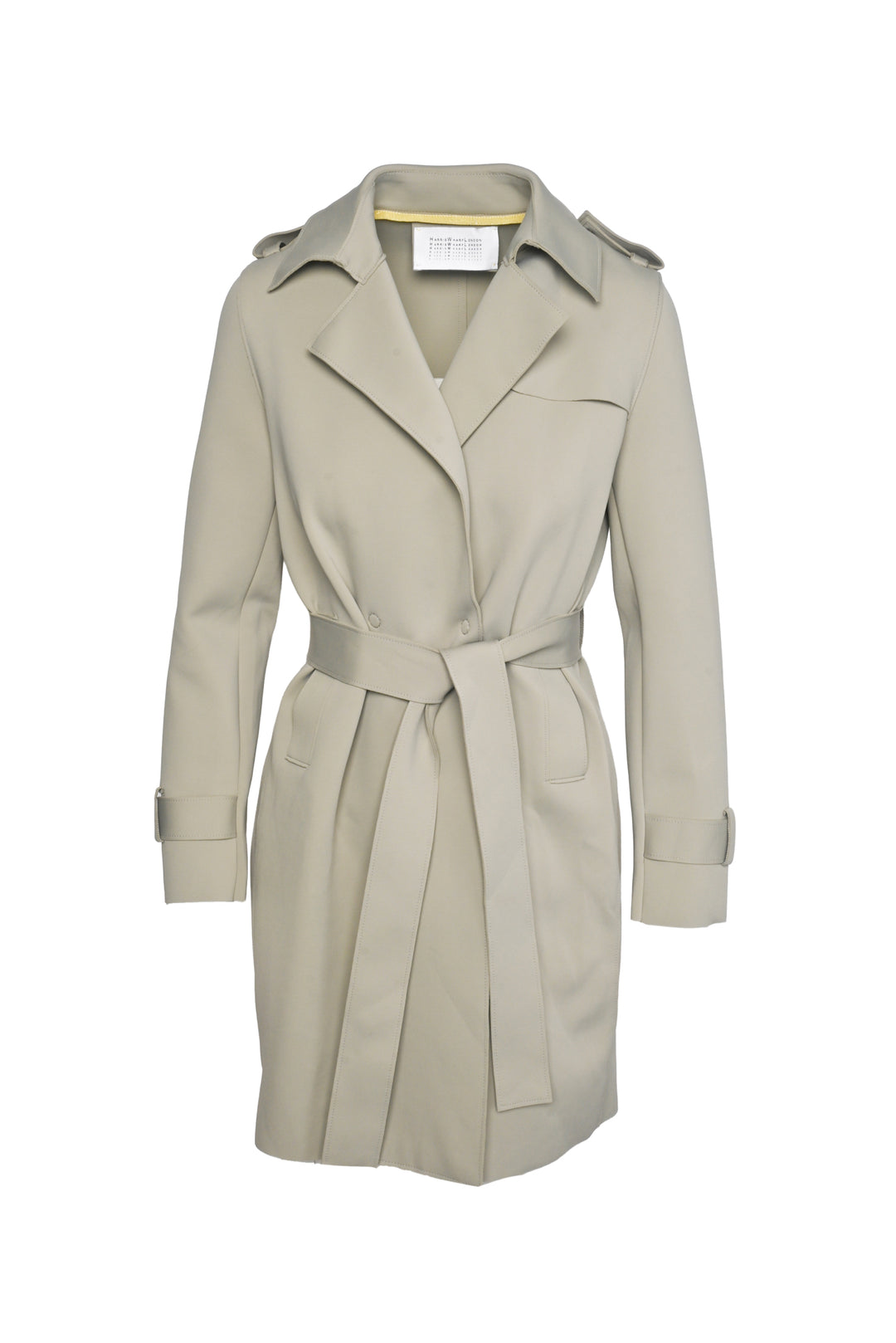 Harris Wharf London Size 44 Mid Length Trench Coat