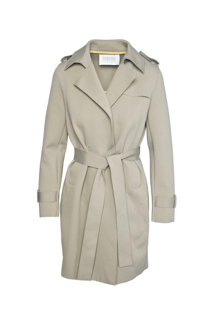 Harris Wharf London Size 44 Mid Length Trench Coat