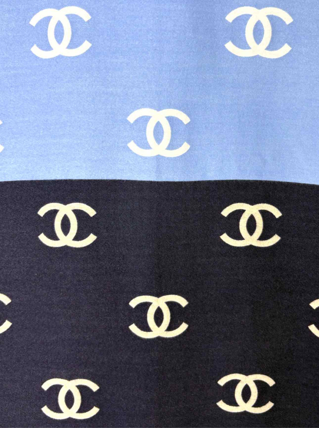 Chanel NABCU  Wool Blend CC Logo Stole Scarf