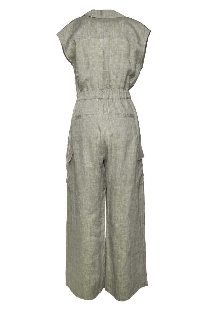 Peserico Size 42 Linen Jumpsuit