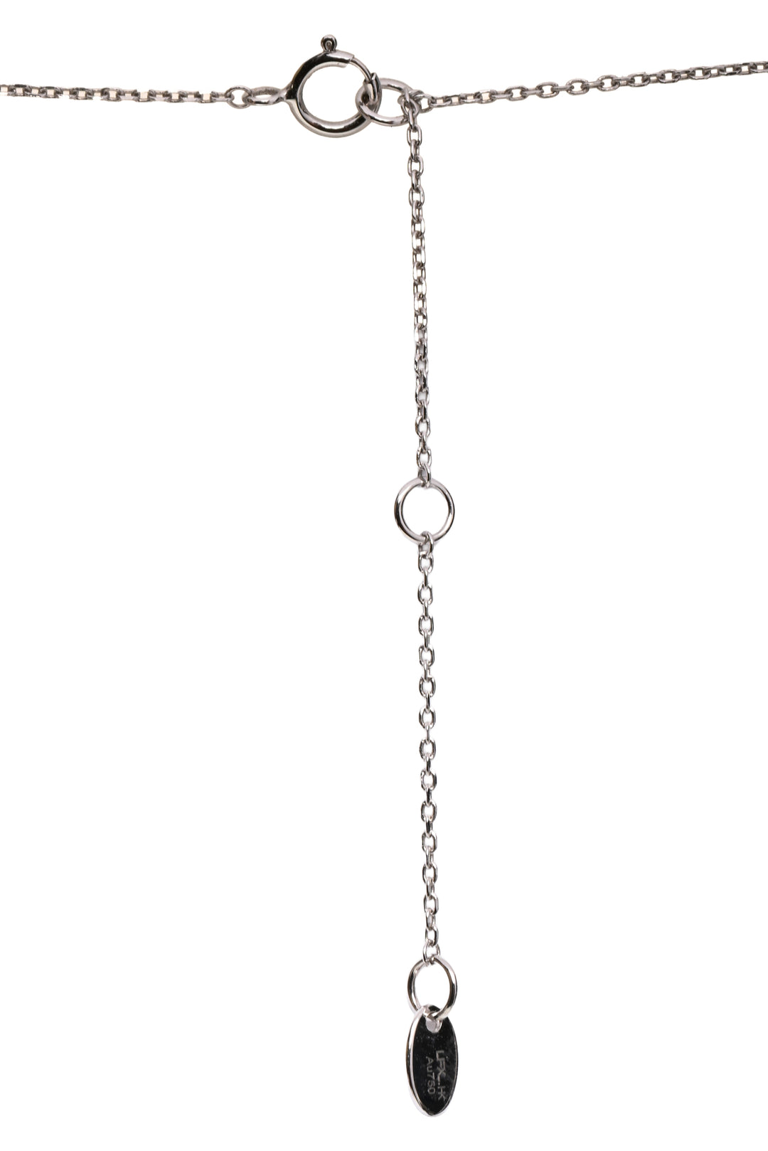 Lao Feng Xiang Jewelry 18K White Gold, Pearl & Diamond Necklace