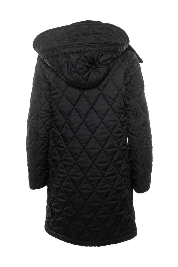 Burberry Size XS Detachable Hood Diamond Quilted Coat