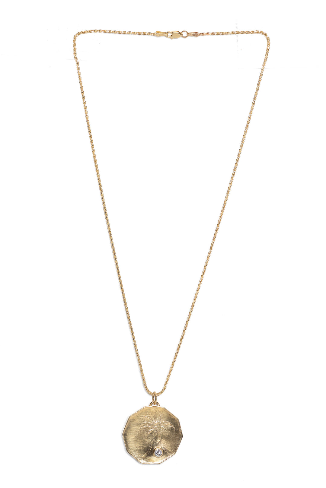 AD Luxury 14KT Yellow Gold & Brilliant Cut Diamond Necklace