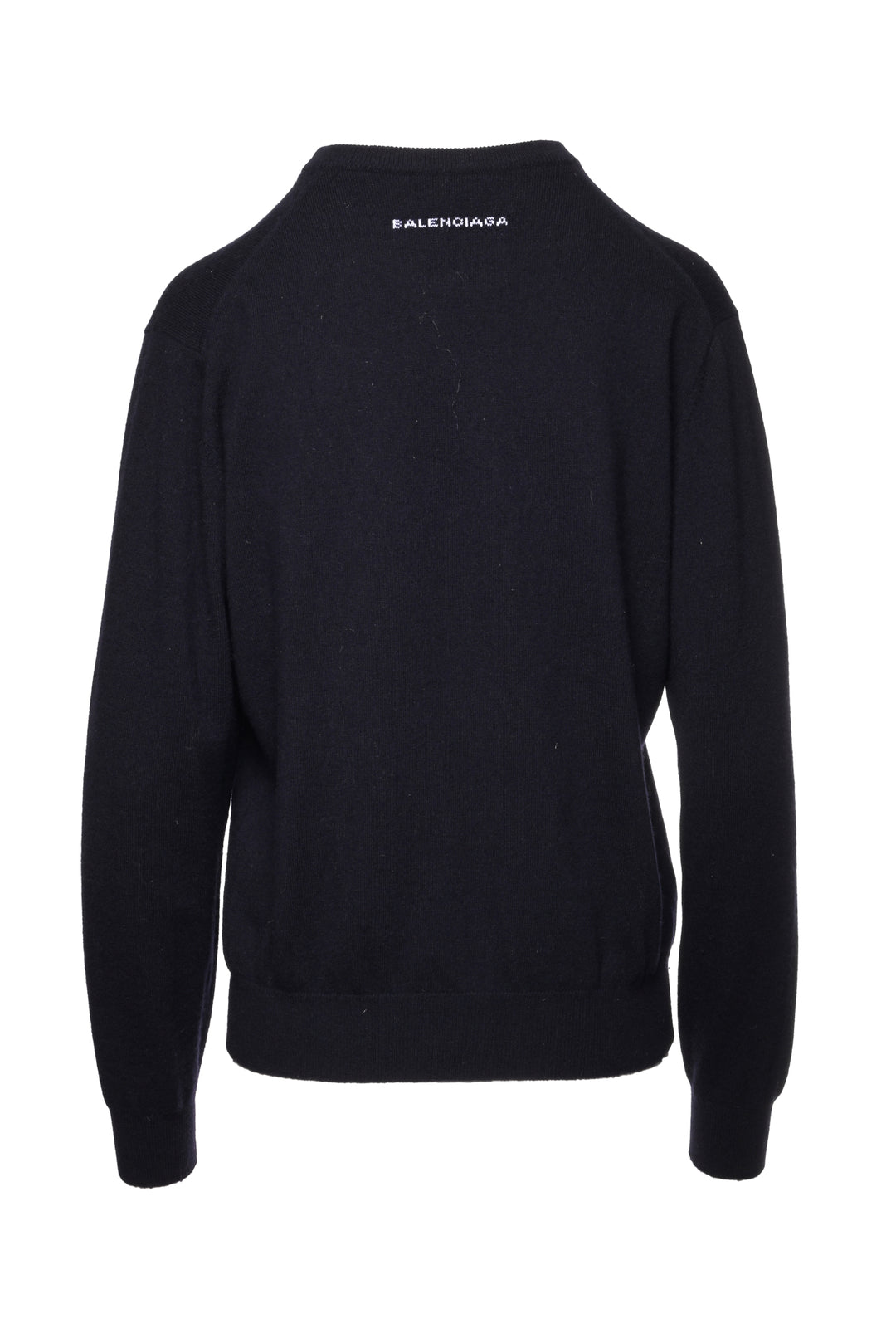 Balenciaga Size 34 2017 Wool Back Logo Sweater