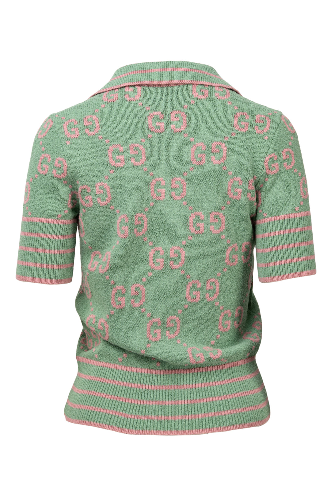 Gucci Size XS GG Cotton-Blend Jacquard Polo Tops