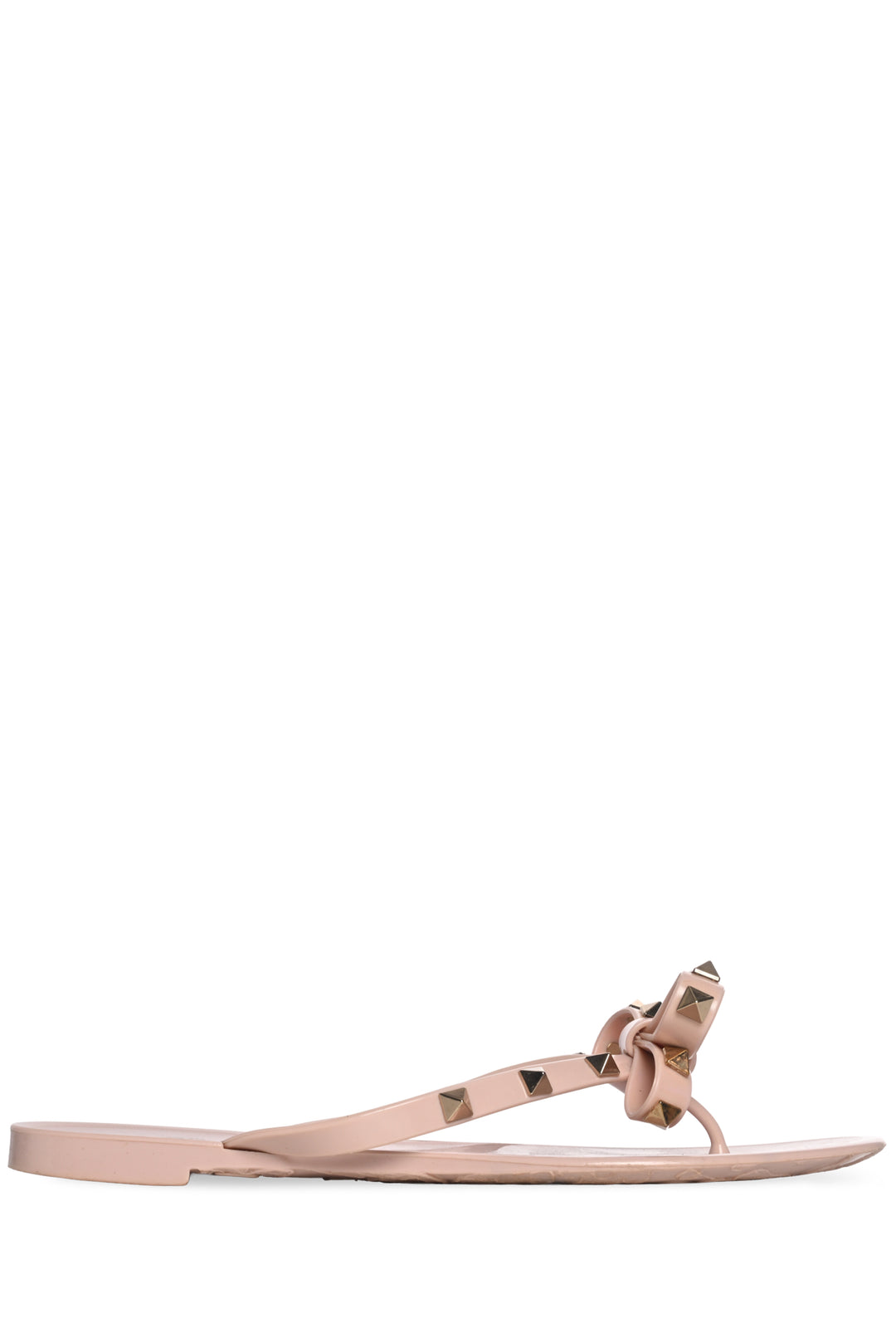 Valentino Size 38 Rockstud Rubber Slipper