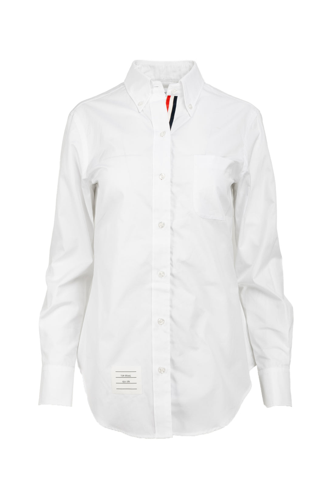 Thom Browne Size 42 Classic Long Sleeve Button Down Point Collar Shirt