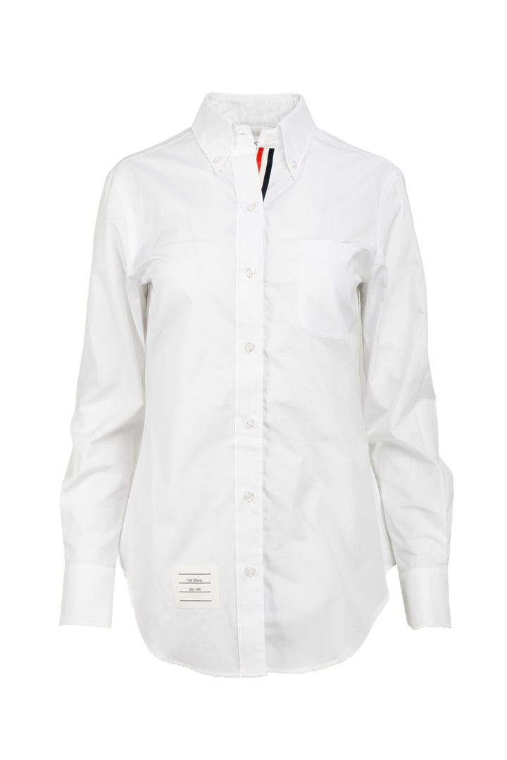 Thom Browne Size 42 Classic Long Sleeve Button Down Point Collar Shirt