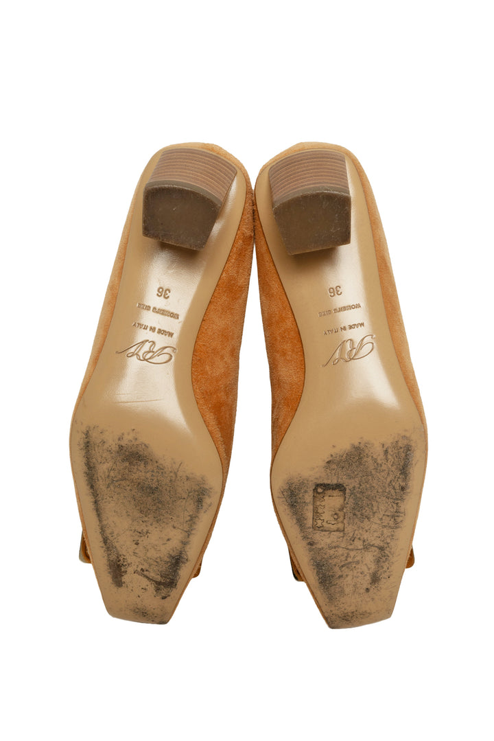 Roger Vivier Size 36 Belle Vivier 45 Suede Pumps