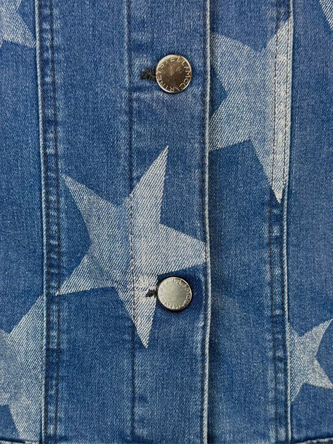 Stella Mccartney Size XS/S Stars Denim Jacket