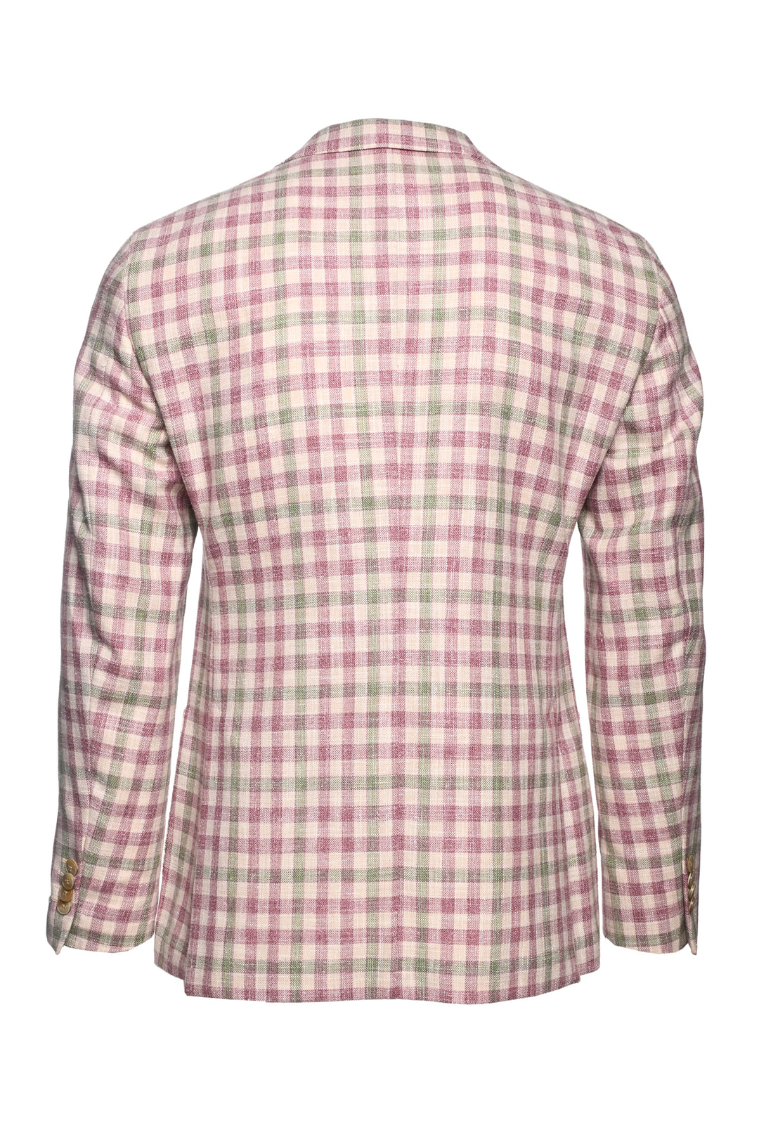 Luigi Bianchi Mantova Size 38 Men's Sartoria Single Breasted Check Blazer