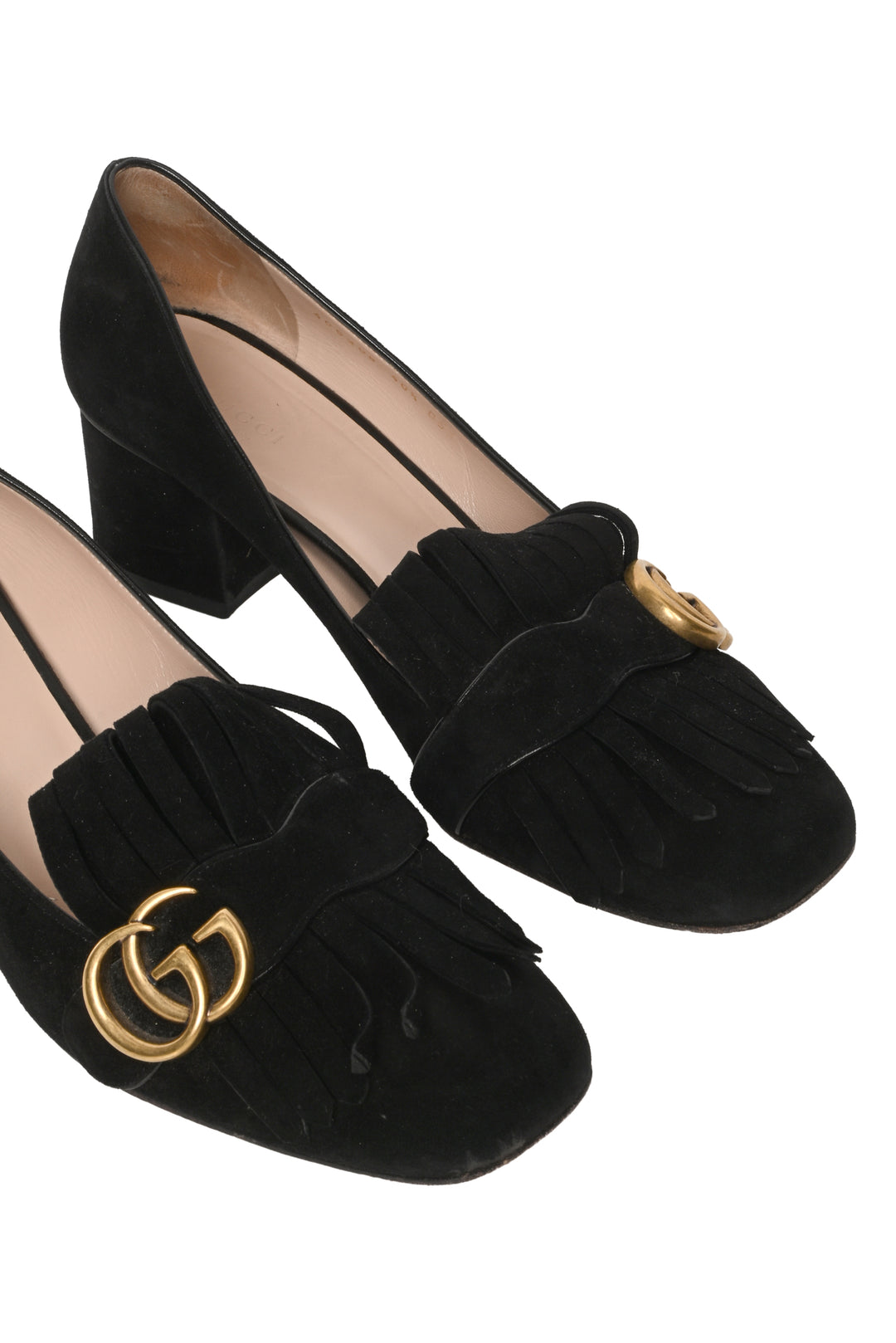 Gucci Size 40.5 Suede Marmont Pumps