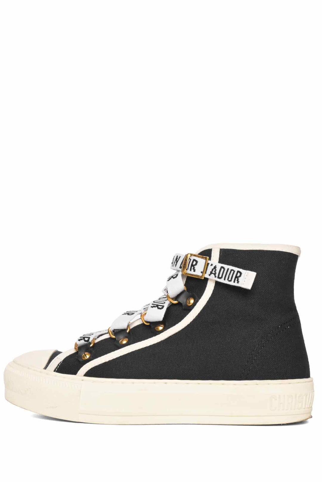 Dior Size 35 Canvas High Top Walk'N'Dior Sneaker