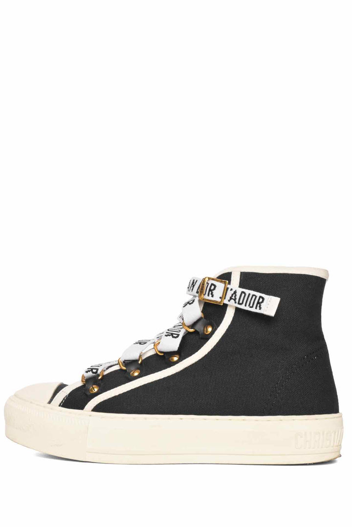 Dior Size 35 Canvas High Top Walk'N'Dior Sneaker