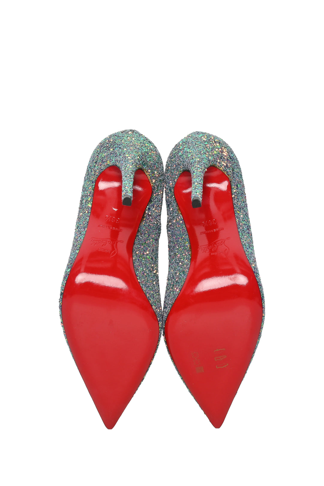 Louboutin Size 36.5 So Kate Glitter Pumps