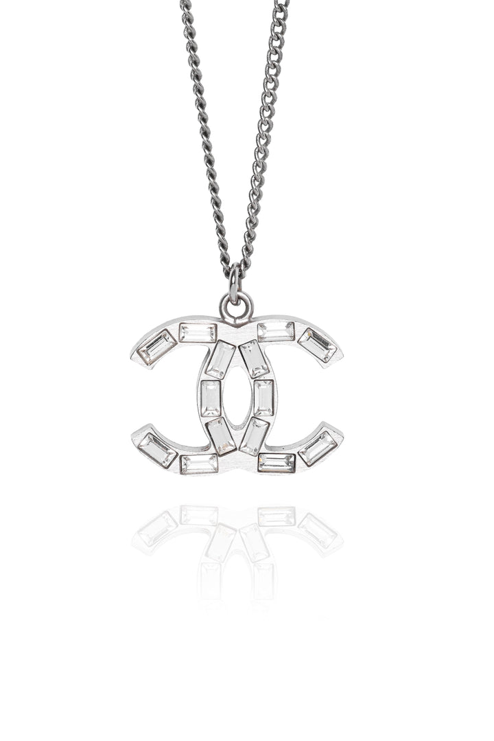 Chanel 2009 Crystal CC Necklace