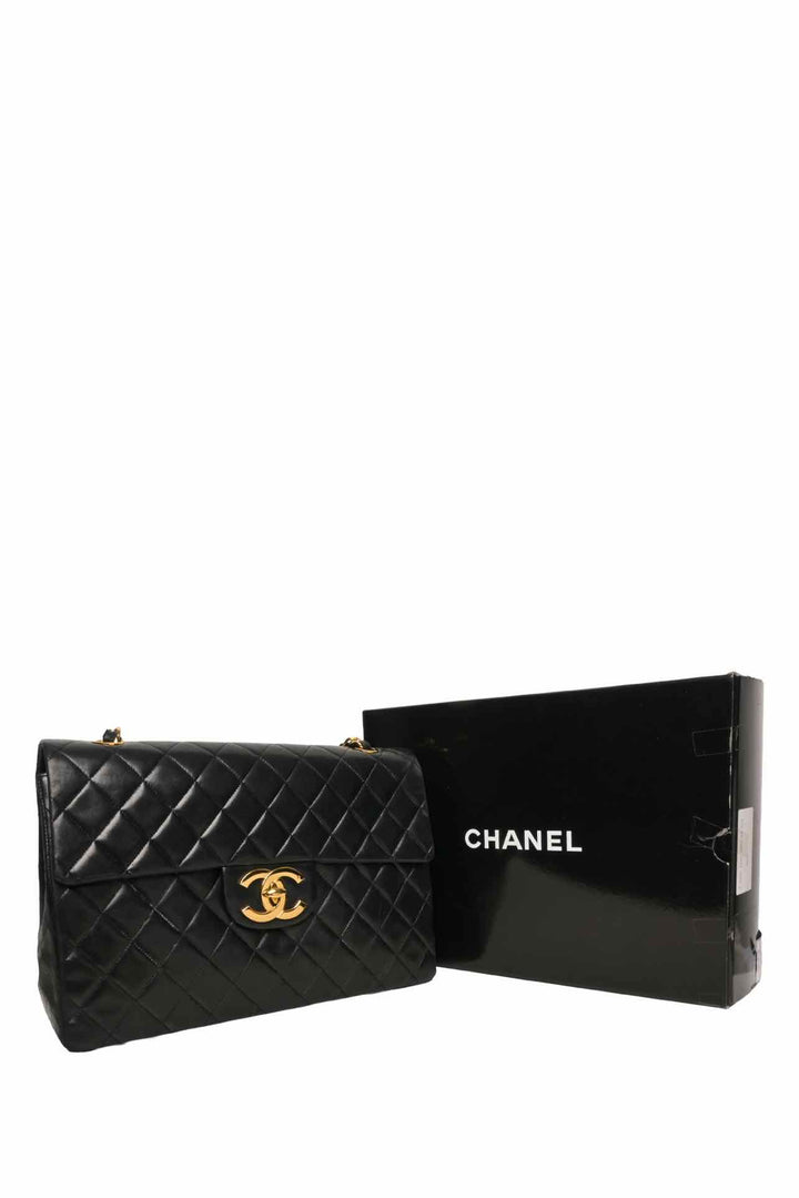 Chanel 1986-88 Jumbo Single Flap Shoulder Bag