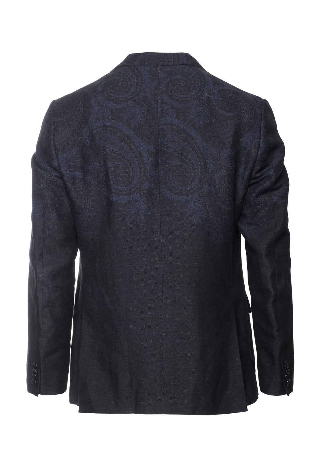 Etro Size 40 Men's Paisley Jacquard Linen & Cotton Blend Blazer