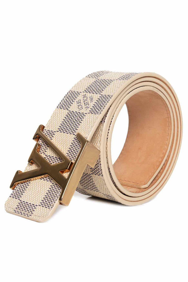 Louis Vuitton Size 32 Damier Azur LV Initial Belt