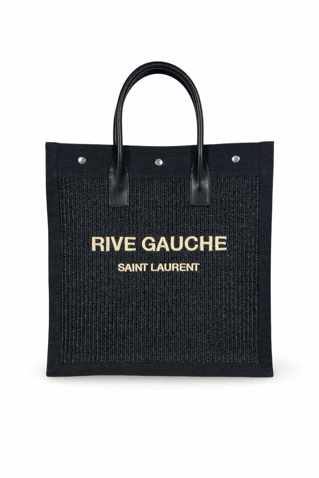 Saint Laurent Rive Gauche Rafia Tote