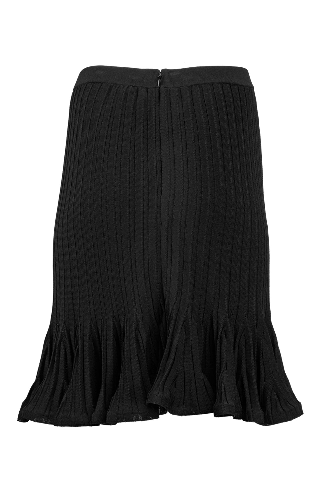 Givenchy Size L Pleated Knit Semi Sheer Sweater & Knee Length Skirt Set