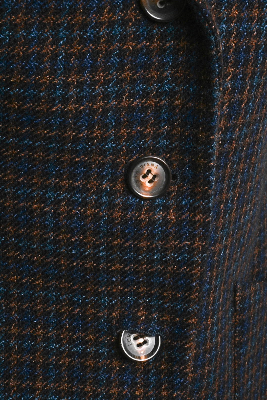 Loro Piana Size 42 Check Tweed Wool 3 Button Blazer