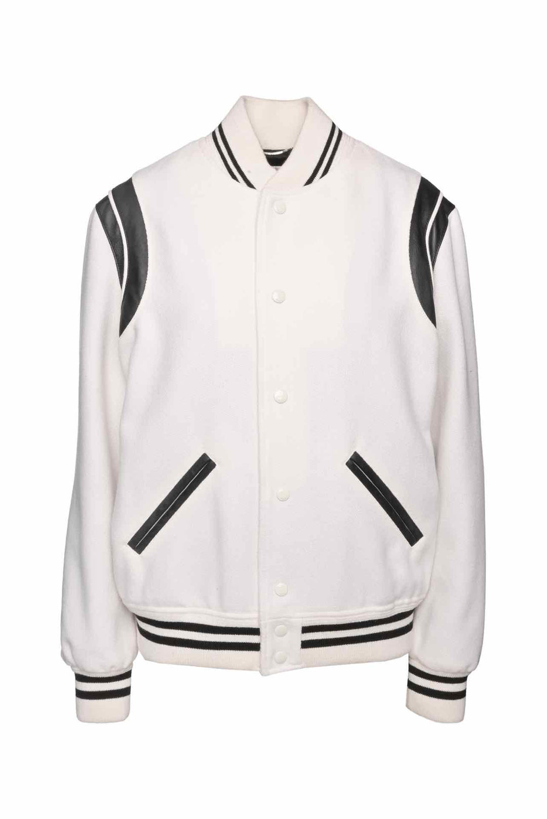 Saint Laurent Size 40 Men's 2022 Teddy Two-Band Bomber Jacket