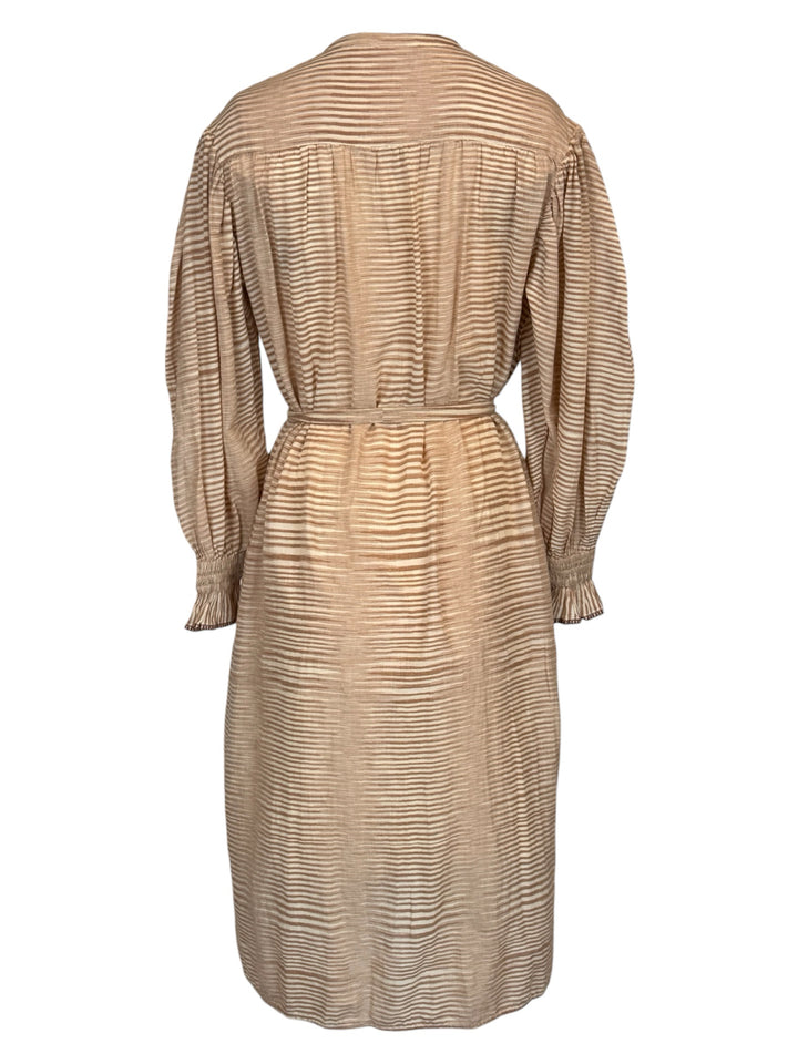 Ulla Johnson Size 4 Fiora Striped Midi Shirt Dress