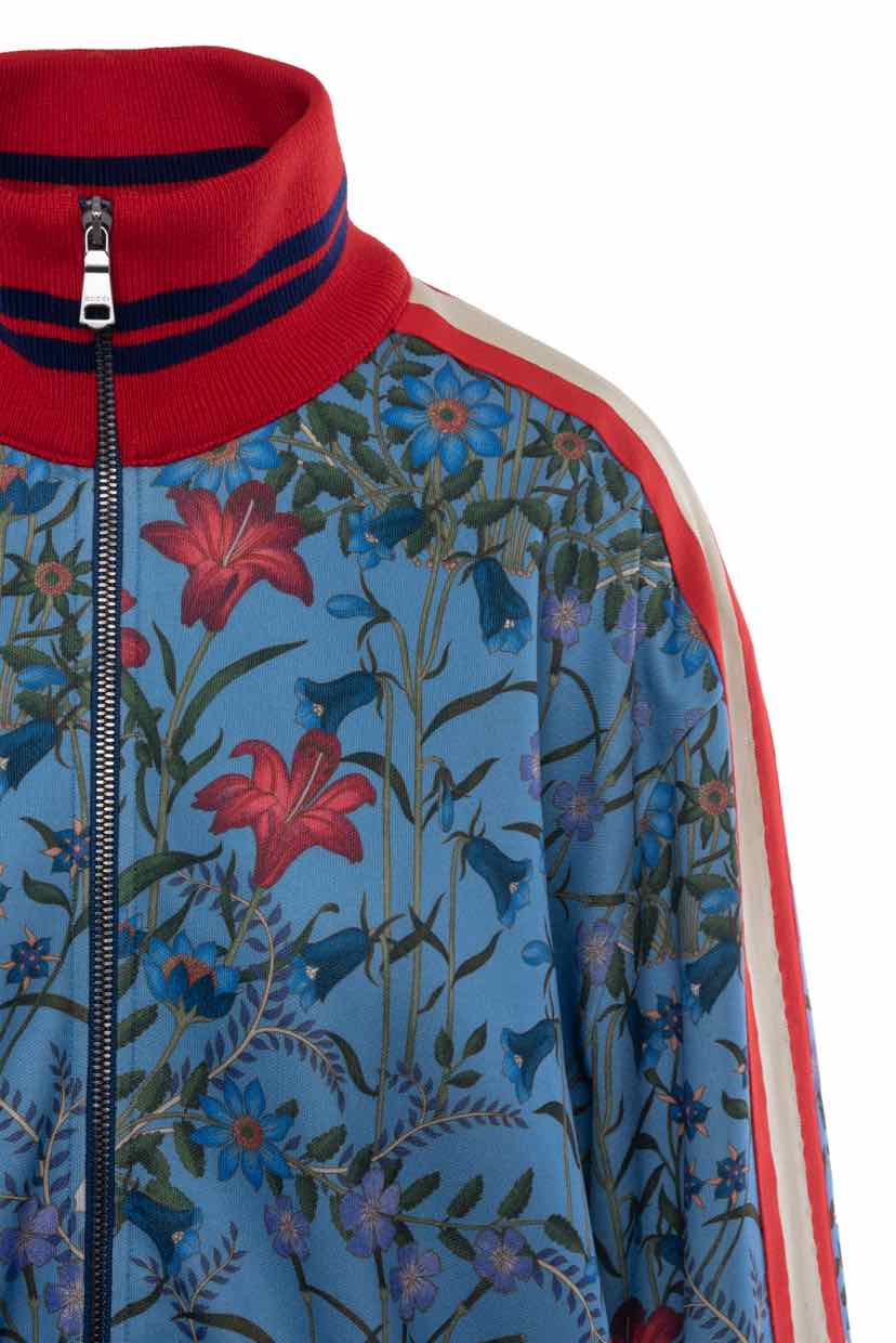 Gucci Size XL Men's Gucci New Flora Print Stripe Detail Track Jacket