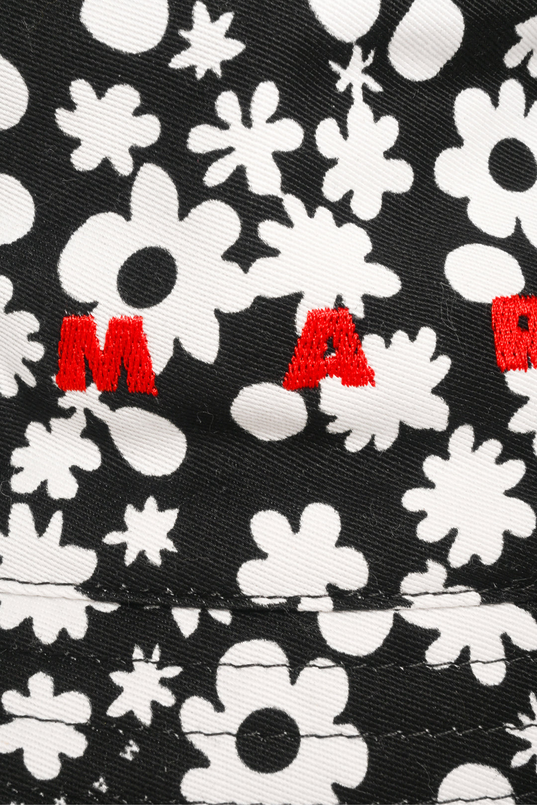 Marni Size M Floral Logo Bucket Hat
