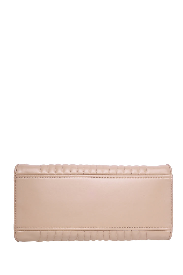 Prada Cipria Quilted Soft Impunture Leather Diagramme Tote